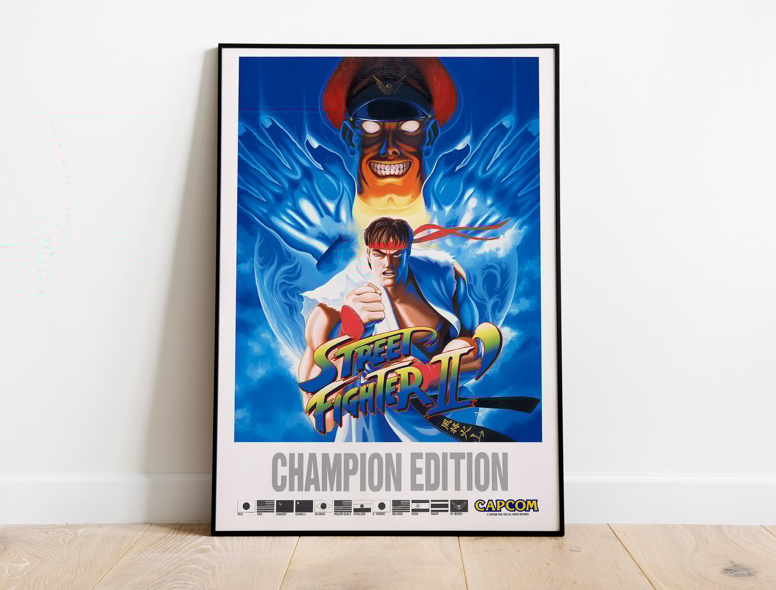 ストリートファイター2 ポスター Amazon.com: Street Fighter 2 Group Art CAPCOM Video Game